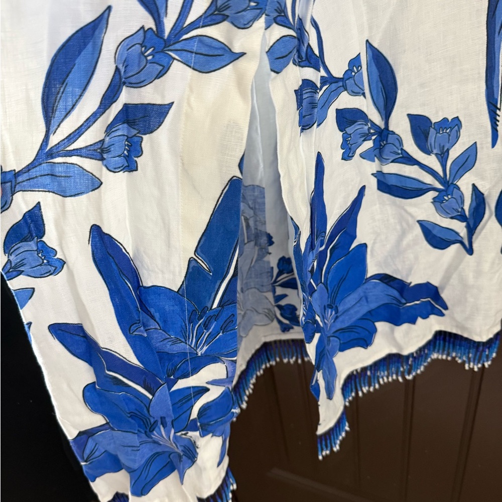 FARM Rio Blue and White Midi Dress - Picture 10 of 11